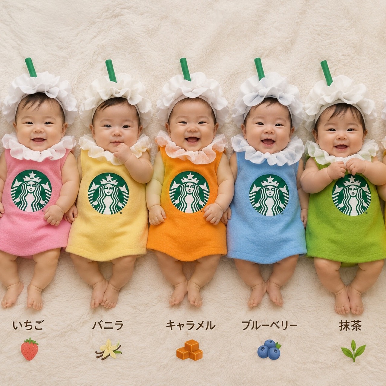 スタバベビーカラーパーティーママ会