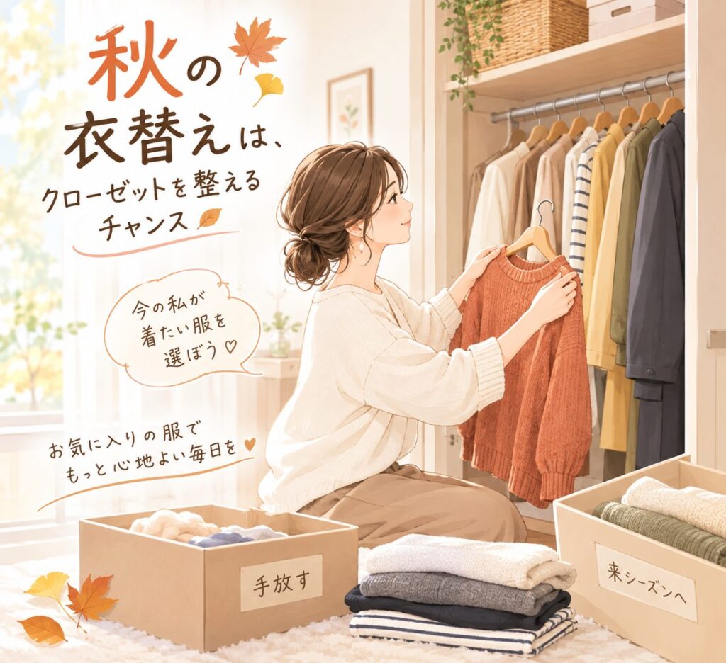 秋の衣替えは、クローゼットを整えるチャンス